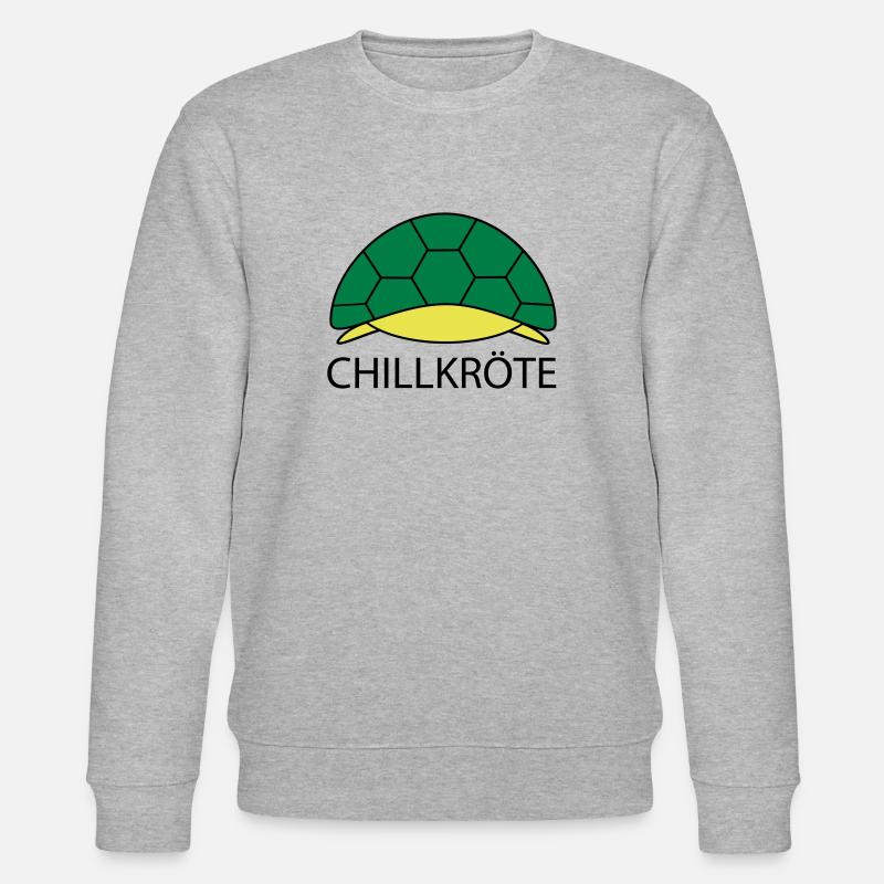 Schildkröte hängt ab - Stanley/Stella Unisex Bio-Sweatshirt CHANGER  - Grau meliert
