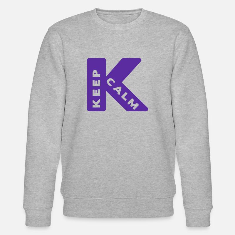Ruhe bewahren, ruhig bleiben - Stanley/Stella Unisex Bio-Sweatshirt CHANGER  - Grau meliert