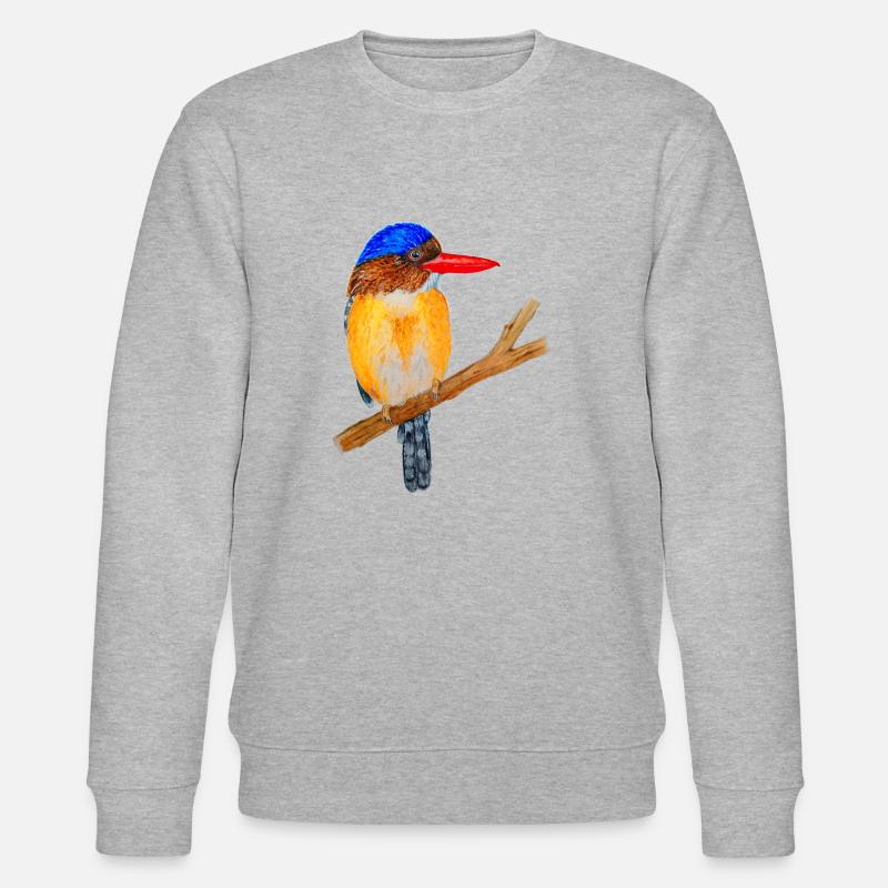 Bunter Vogel - Stanley/Stella Unisex Bio-Sweatshirt CHANGER  - Grau meliert