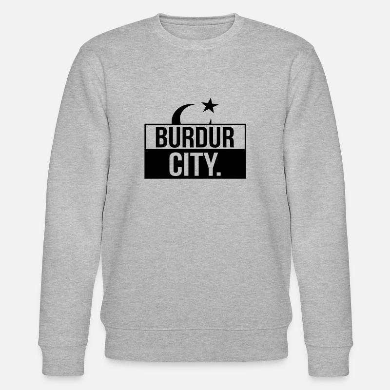 Burdur City - Stanley/Stella Unisex Bio-Sweatshirt CHANGER  - Grau meliert