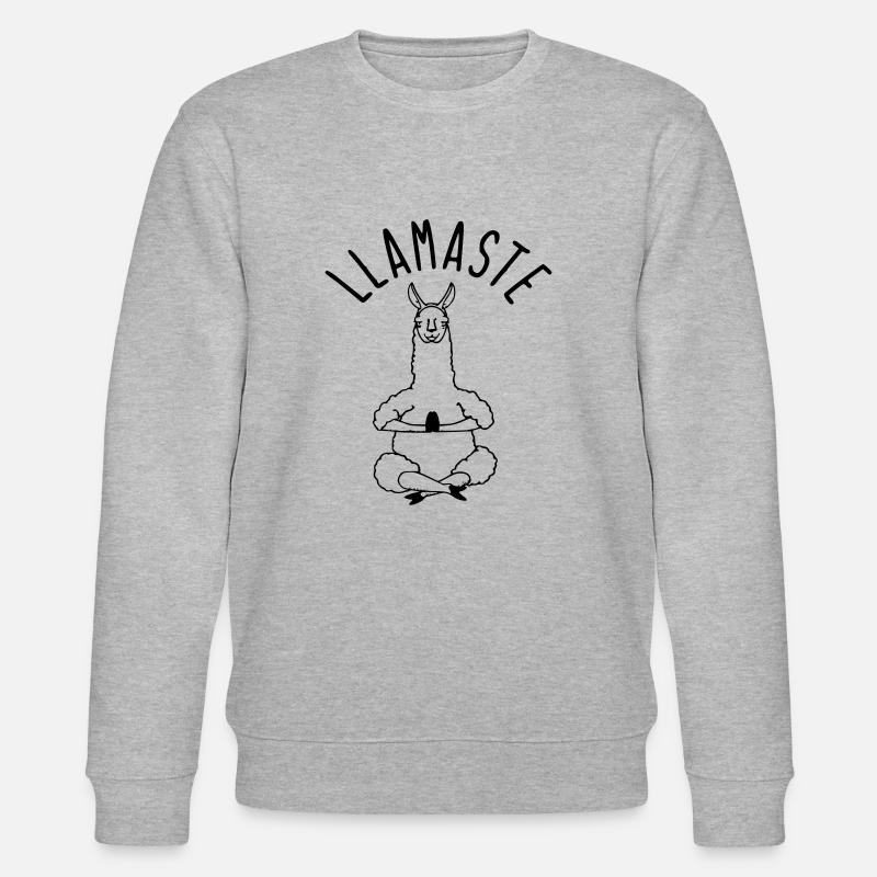 Llamaste - Stanley/Stella Unisex Bio-Sweatshirt CHANGER  - Grau meliert