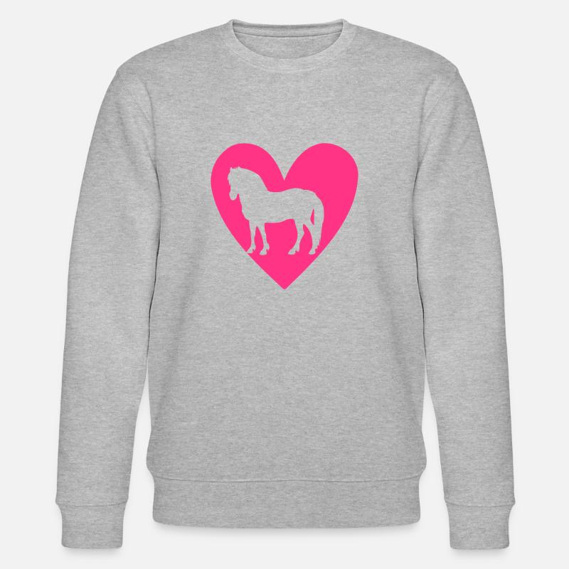 NorwegerHerz3 - Stanley/Stella Unisex Bio-Sweatshirt CHANGER  - Grau meliert
