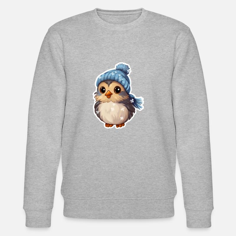 Oiseau d’hiver - Sweat bio CHANGER Stanley/Stella Unisexe - gris chiné