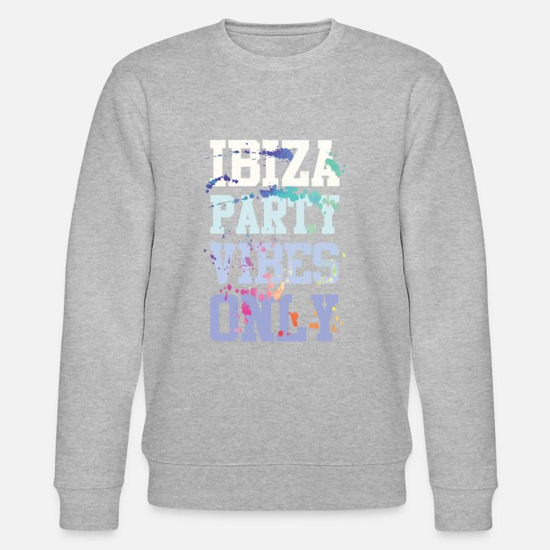 Ibiza Party Vibes - Sweat bio CHANGER Stanley/Stella Unisexe - gris chiné