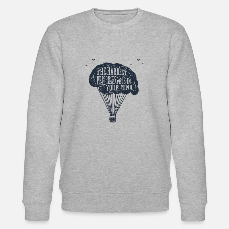 Wissenschaft - Stanley/Stella Unisex Bio-Sweatshirt CHANGER  - Grau meliert