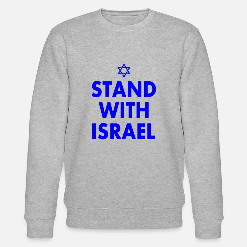 Stand with israel - Stanley/Stella Unisex Bio-Sweatshirt CHANGER  - Grau meliert