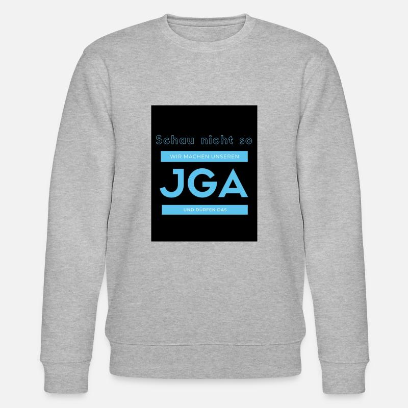 JGA Junggesellenabschied - Stanley/Stella Unisex Bio-Sweatshirt CHANGER  - Grau meliert