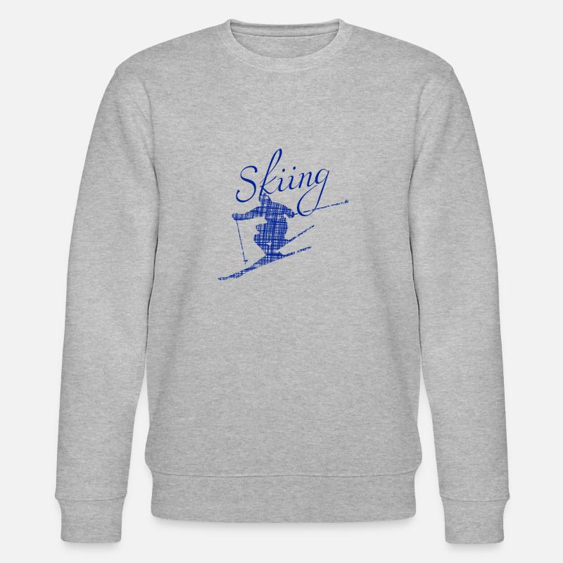 Skiing skiing - Stanley/Stella Unisex Bio-Sweatshirt CHANGER  - Grau meliert