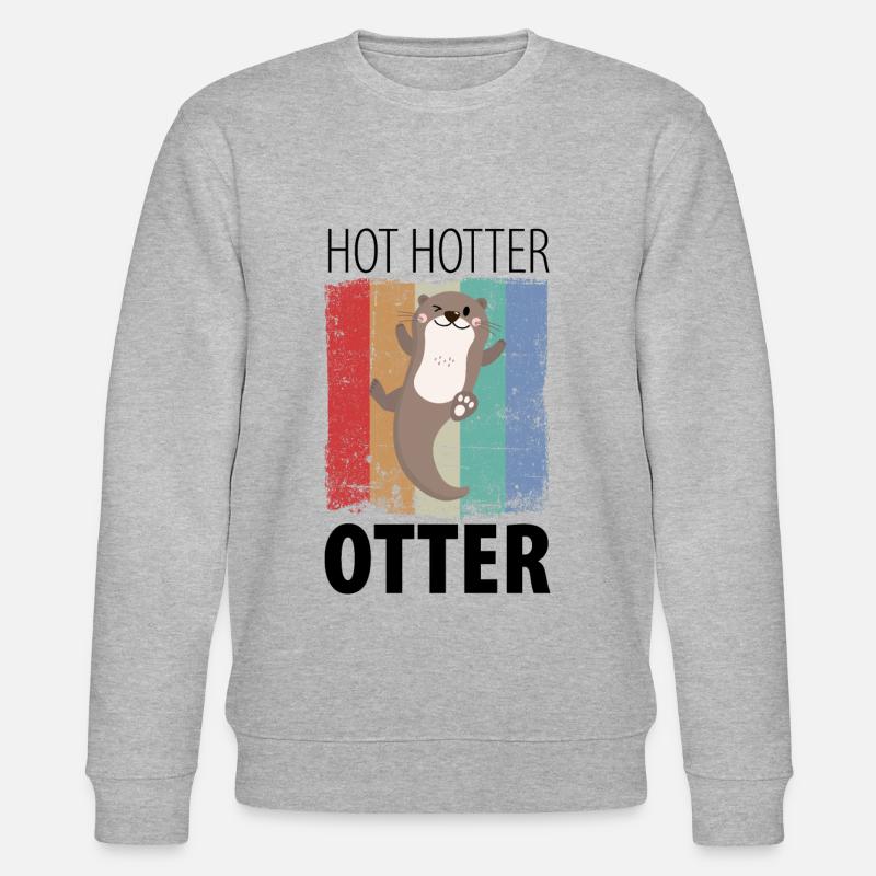 Loutre chaude et plus chaude - Sweat bio CHANGER Stanley/Stella Unisexe - gris chiné