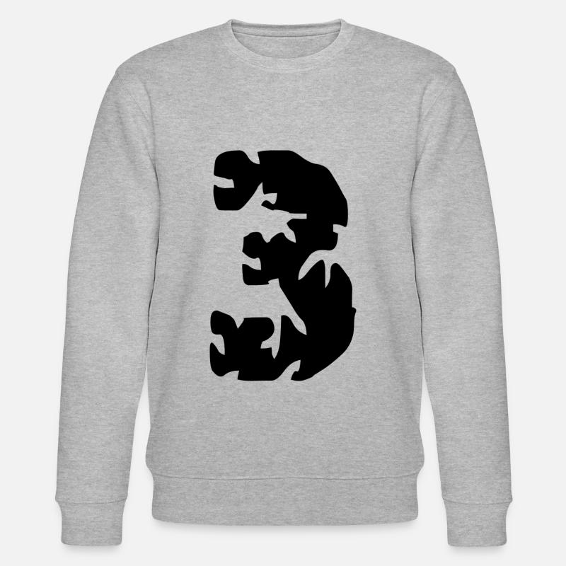 Maillot 3 numéros - Sweat bio CHANGER Stanley/Stella Unisexe - gris chiné