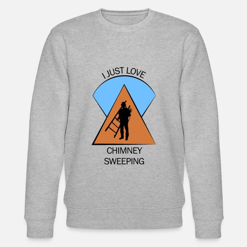 Schornsteinfeger Schlotfeger - Stanley/Stella Unisex Bio-Sweatshirt CHANGER  - Grau meliert