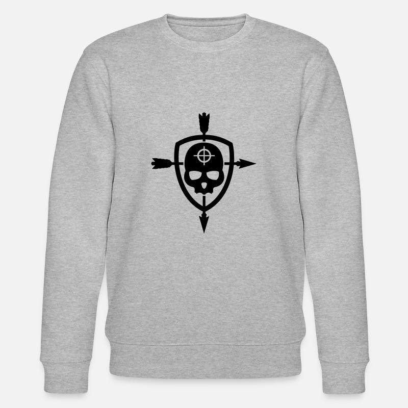 Bowhunter Crest - Stanley/Stella Unisex Bio-Sweatshirt CHANGER  - Grau meliert