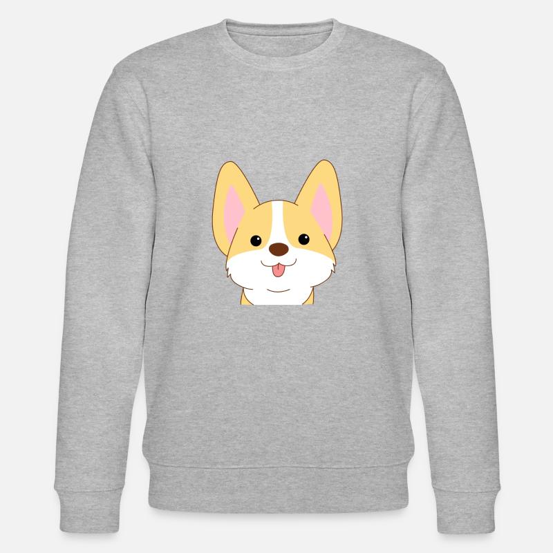 corgi doux - Sweat bio CHANGER Stanley/Stella Unisexe - gris chiné