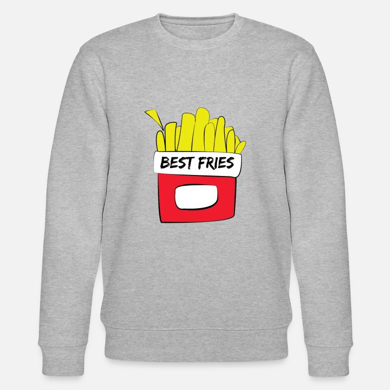 Beste Pommes - Stanley/Stella Unisex Bio-Sweatshirt CHANGER  - Grau meliert