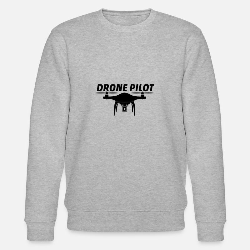 Pilote de drone - Sweat bio CHANGER Stanley/Stella Unisexe - gris chiné