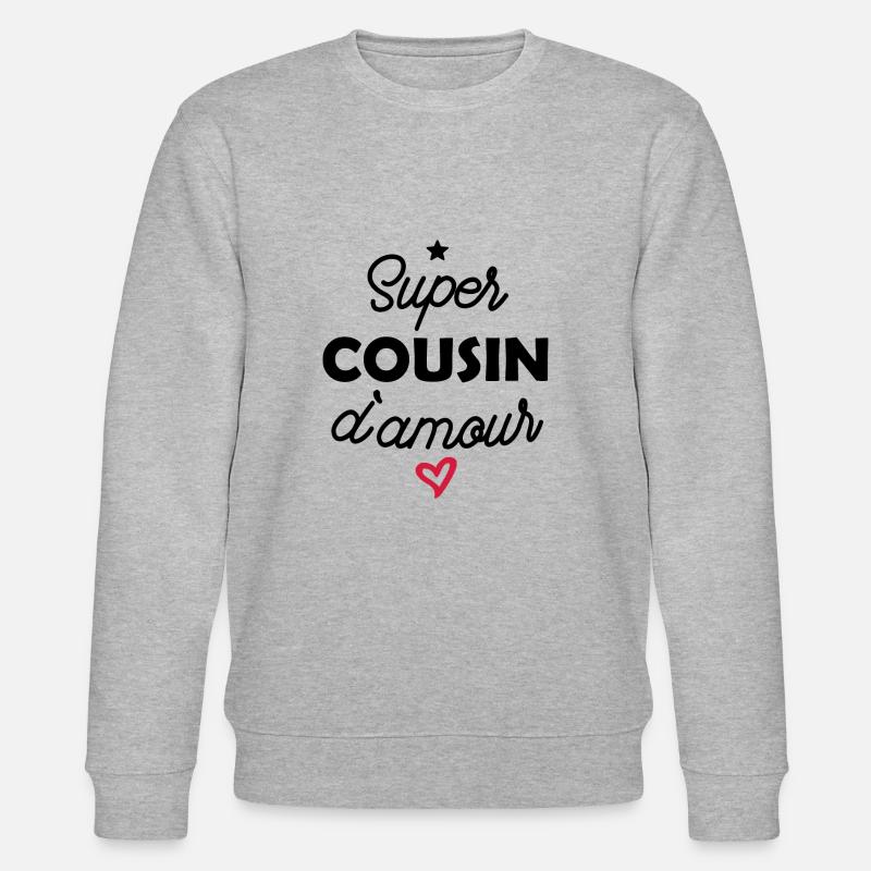 super cousin d amour - Sweat bio CHANGER Stanley/Stella Unisexe - gris chiné