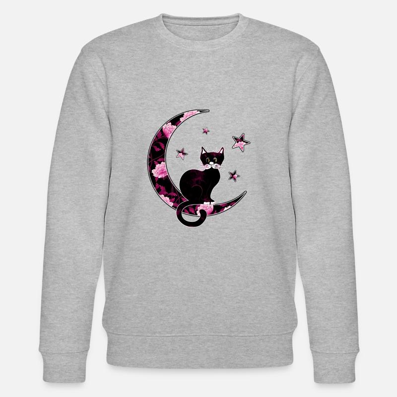 Katze - Stanley/Stella Unisex Bio-Sweatshirt CHANGER  - Grau meliert