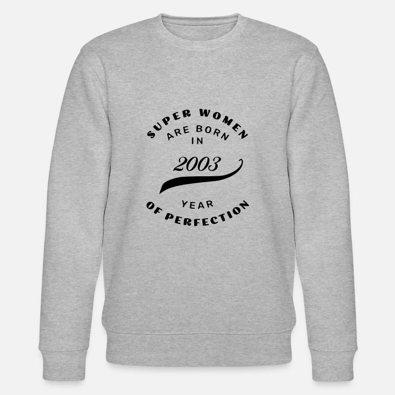 2003 anniversaire - Sweat bio CHANGER Stanley/Stella Unisexe - gris chiné
