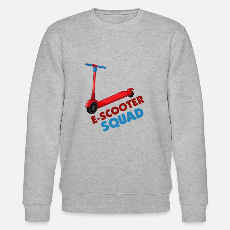 E-Scooter Roller Scooter - Stanley/Stella CHANGER Unisex Organic Sweatshirt - heather grey