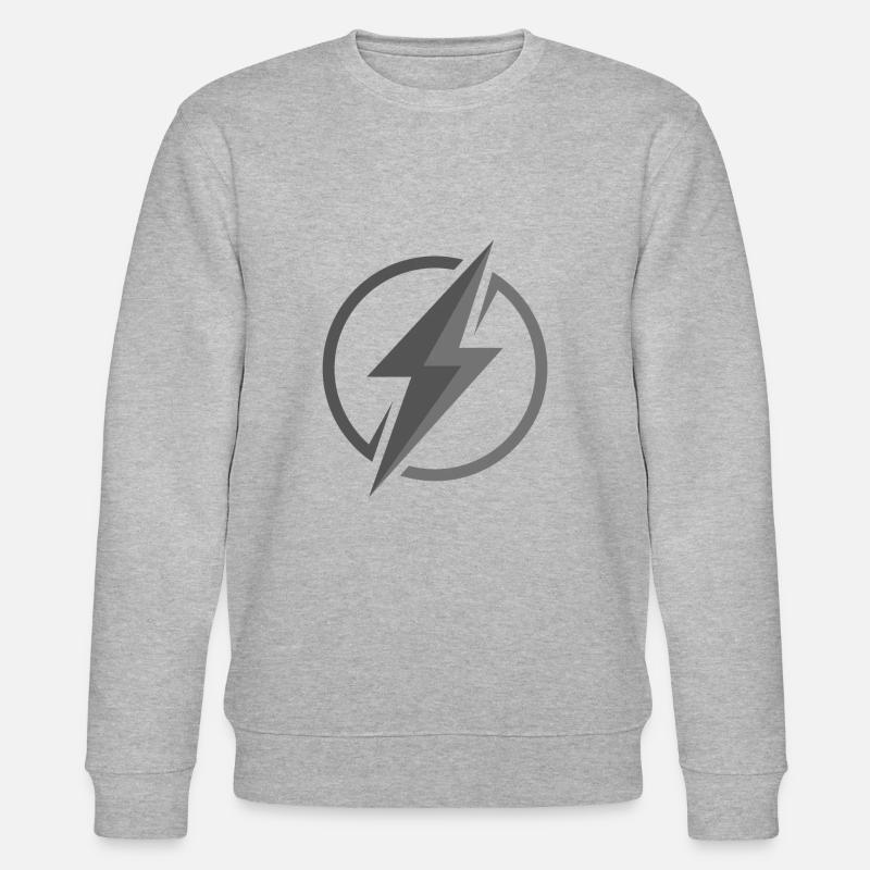 Elektrisierende Energie: Kraft & Dynamik - Stanley/Stella Unisex Bio-Sweatshirt CHANGER - Grau meliert