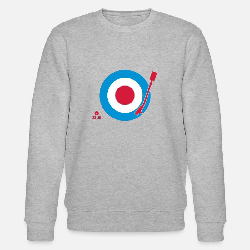 Vinyl Mod Sign - Stanley/Stella Unisex Bio-Sweatshirt CHANGER - Grau meliert