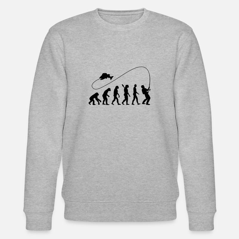 Angeln - Stanley/Stella Unisex Bio-Sweatshirt CHANGER  - Grau meliert