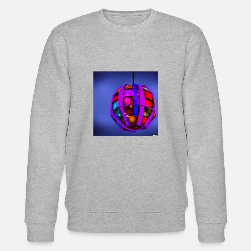 explodierende weihnachtskugel - Stanley/Stella Unisex Bio-Sweatshirt CHANGER  - Grau meliert