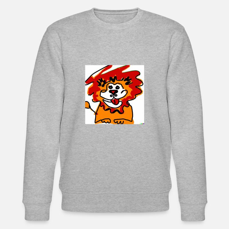 Löwe - Stanley/Stella Unisex Bio-Sweatshirt CHANGER  - Grau meliert