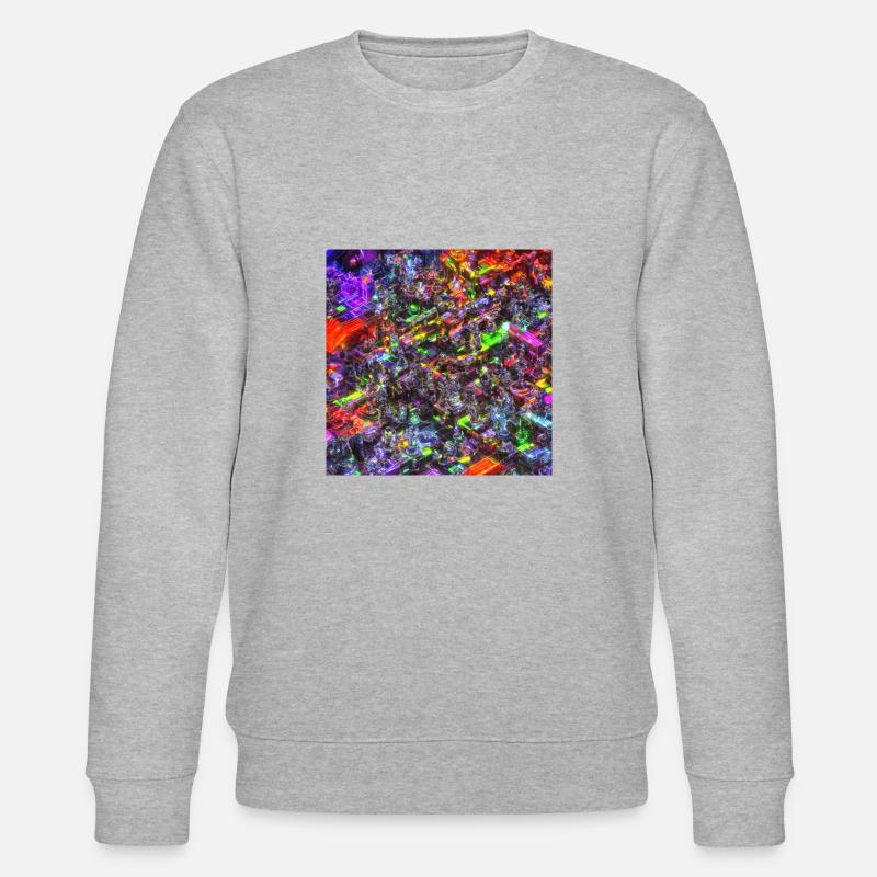 Neon Circuit - Stanley/Stella Unisex Bio-Sweatshirt CHANGER  - Grau meliert