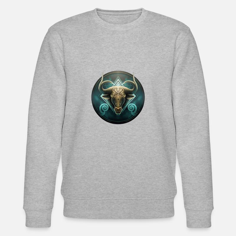 Trophäe Stier - Stanley/Stella Unisex Bio-Sweatshirt CHANGER  - Grau meliert