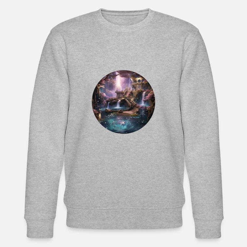 Enveloping star spells - Stanley/Stella CHANGER Unisex Organic Sweatshirt - heather grey