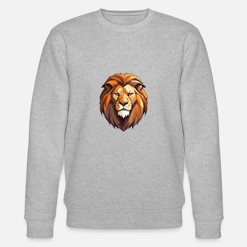 der Löwe - Stanley/Stella Unisex Bio-Sweatshirt CHANGER  - Grau meliert