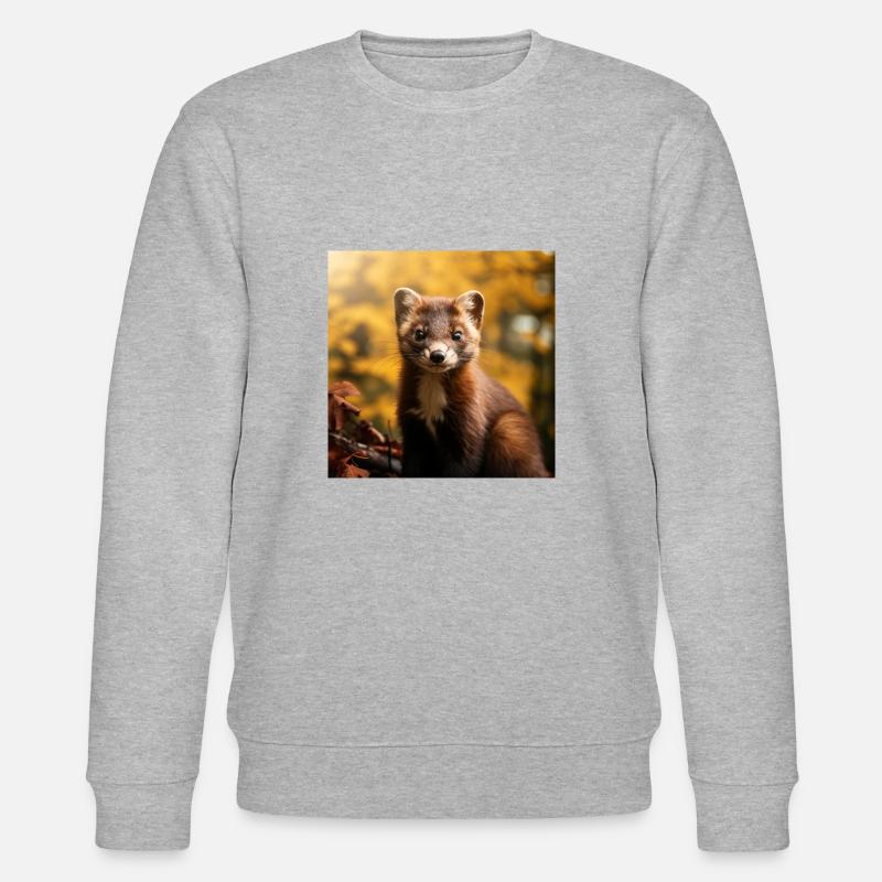 Die Welt der Waldwiesel - Stanley/Stella Unisex Bio-Sweatshirt CHANGER  - Grau meliert