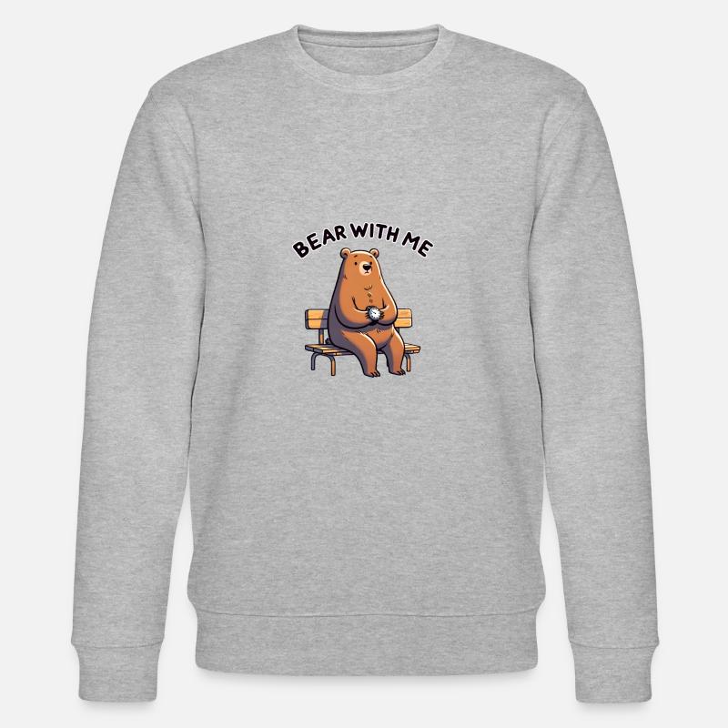 Soyez indulgent avec moi - Sweat bio CHANGER Stanley/Stella Unisexe - gris chiné