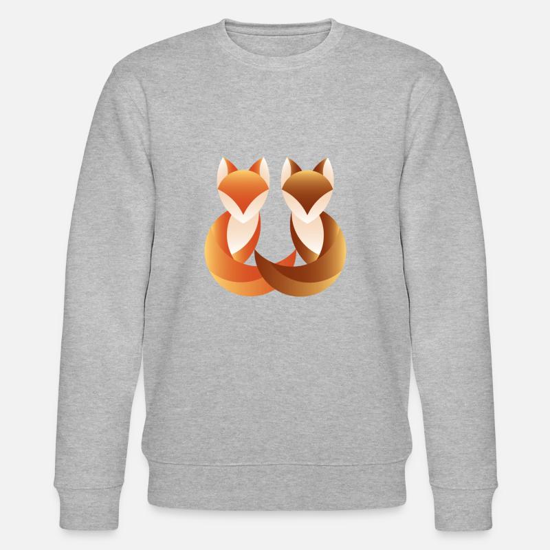 Fuchs Duo 2 - Stanley/Stella Unisex Bio-Sweatshirt CHANGER  - Grau meliert