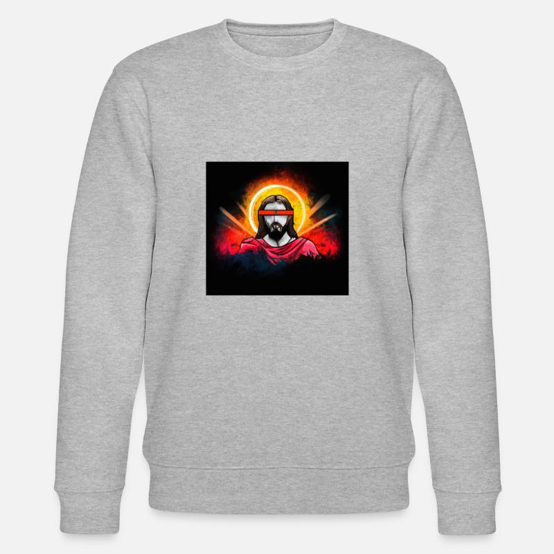 Jusus abstract Art - Stanley/Stella Unisex Bio-Sweatshirt CHANGER  - Grau meliert
