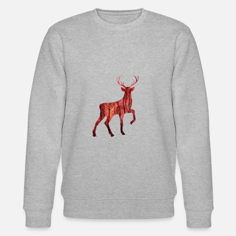 hirsch - Stanley/Stella Unisex Bio-Sweatshirt CHANGER  - Grau meliert