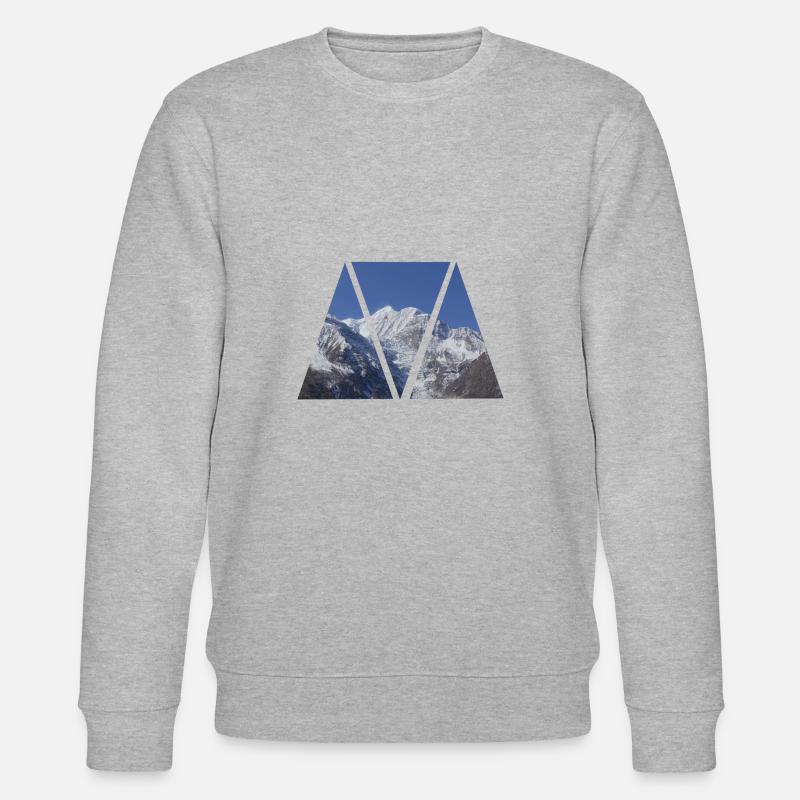 Berge Nepal - Stanley/Stella Unisex Bio-Sweatshirt CHANGER  - Grau meliert