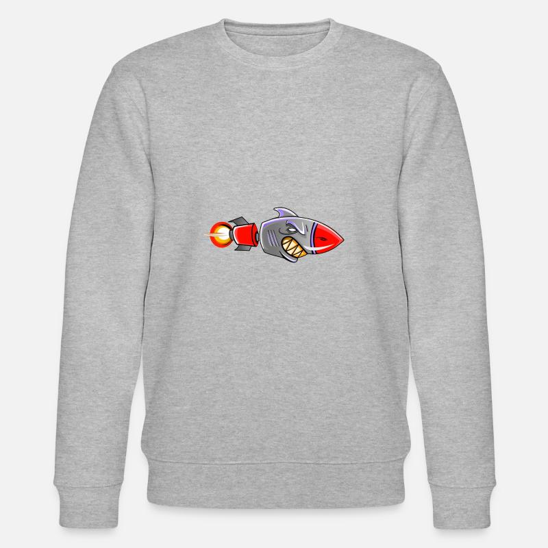 Hai-Rakete - Stanley/Stella Unisex Bio-Sweatshirt CHANGER - Grau meliert