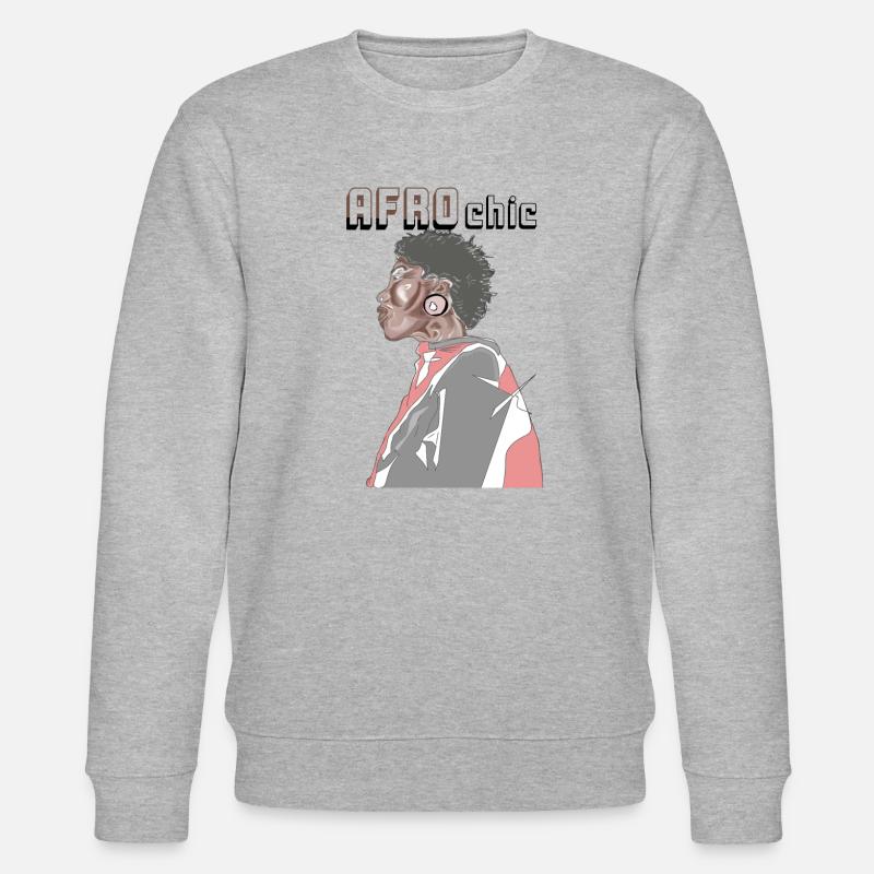 Afro chic - Stanley/Stella CHANGER Unisex Organic Sweatshirt - heather grey