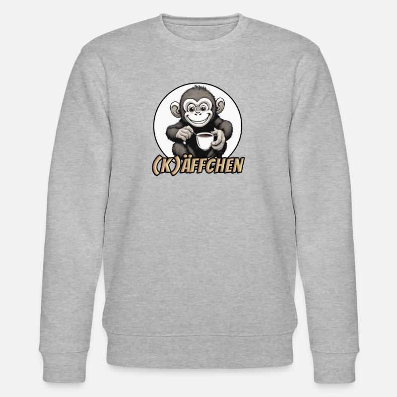 Käffchen - Stanley/Stella Unisex Bio-Sweatshirt CHANGER  - Grau meliert