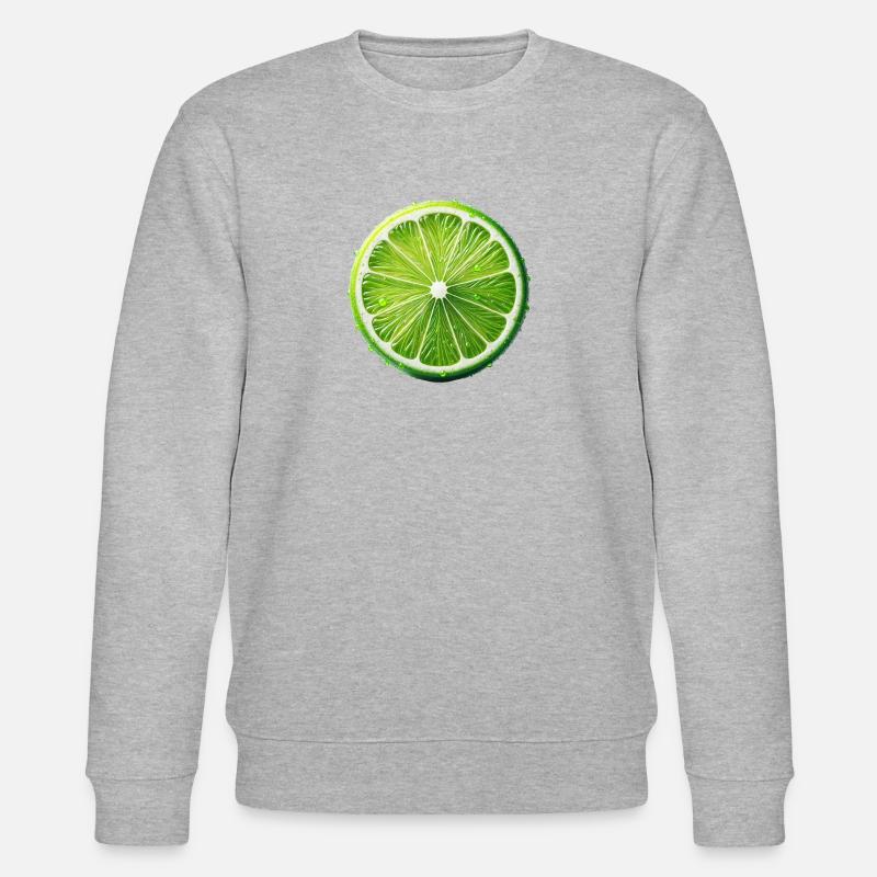 Limette - Stanley/Stella Unisex Bio-Sweatshirt CHANGER  - Grau meliert