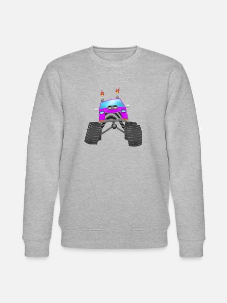 Monstertruck - Stanley/Stella Unisex Bio-Sweatshirt CHANGER - Grau meliert