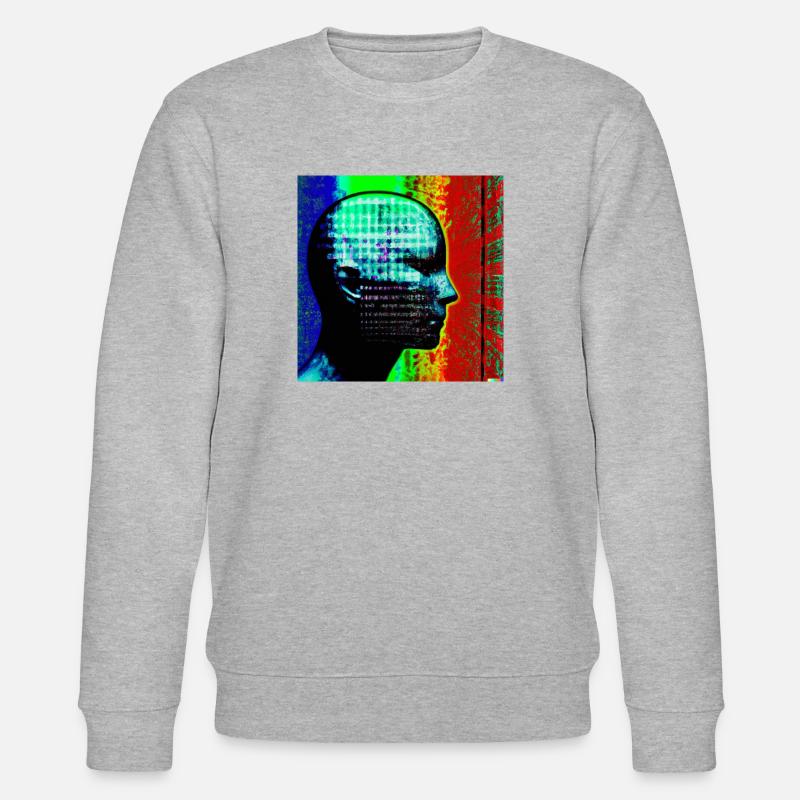 Künstliche Intelligenz - Stanley/Stella Unisex Bio-Sweatshirt CHANGER  - Grau meliert
