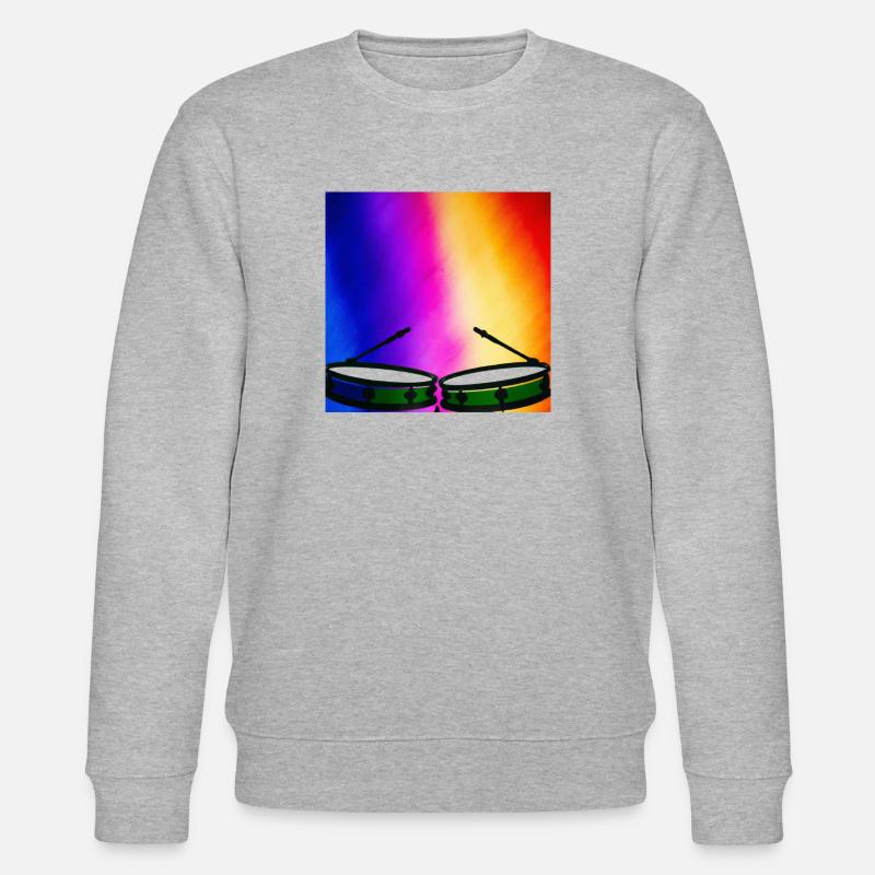 Rainbow Drums - Stanley/Stella Unisex Bio-Sweatshirt CHANGER  - Grau meliert
