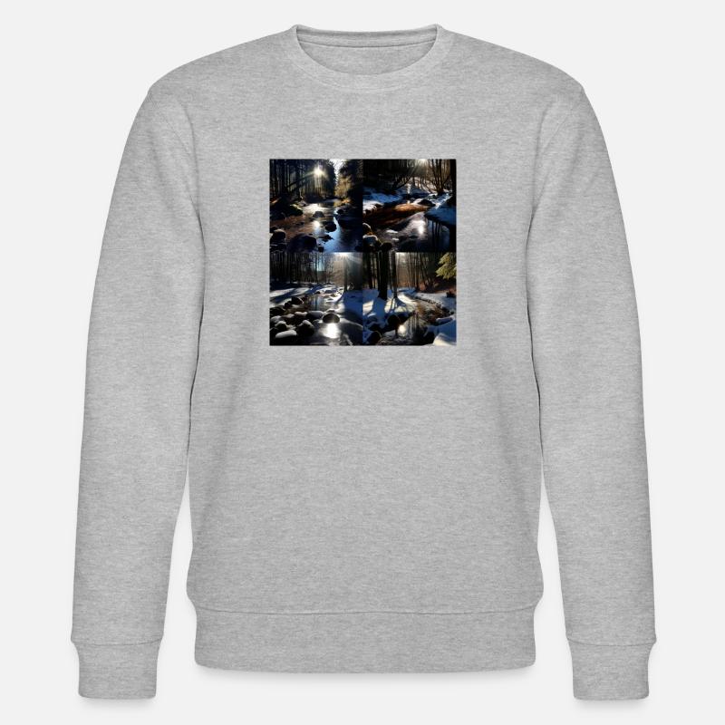 Märchenwald - Stanley/Stella Unisex Bio-Sweatshirt CHANGER  - Grau meliert