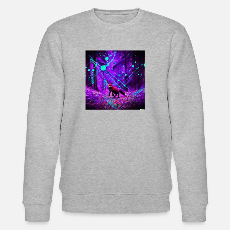 Psy Forest - Stanley/Stella Unisex Bio-Sweatshirt CHANGER  - Grau meliert