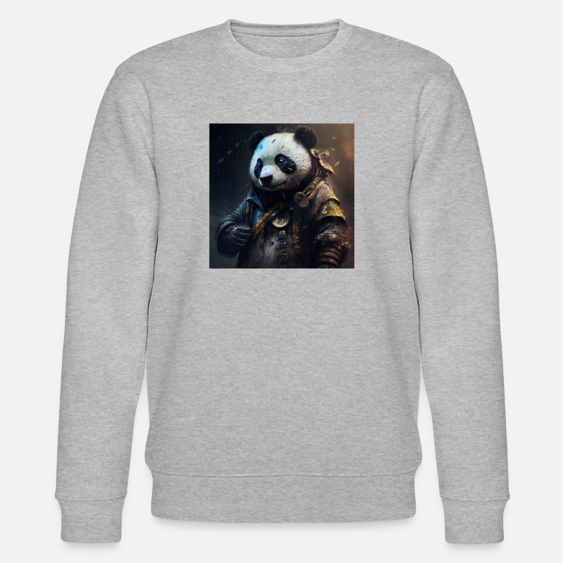 Magic Panda - Stanley/Stella Unisex Bio-Sweatshirt CHANGER  - Grau meliert