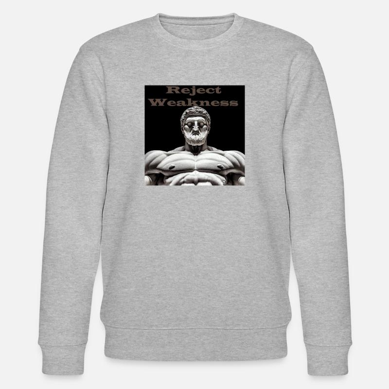 Reject Weakness - Stanley/Stella Unisex Bio-Sweatshirt CHANGER  - Grau meliert