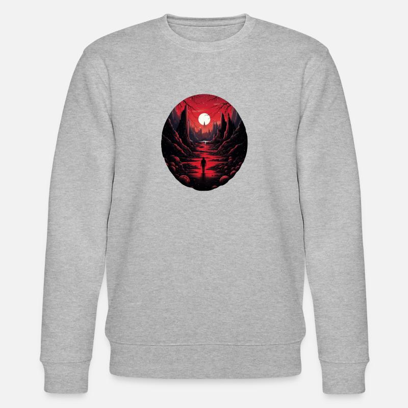 Der einsame Weg - Stanley/Stella Unisex Bio-Sweatshirt CHANGER  - Grau meliert